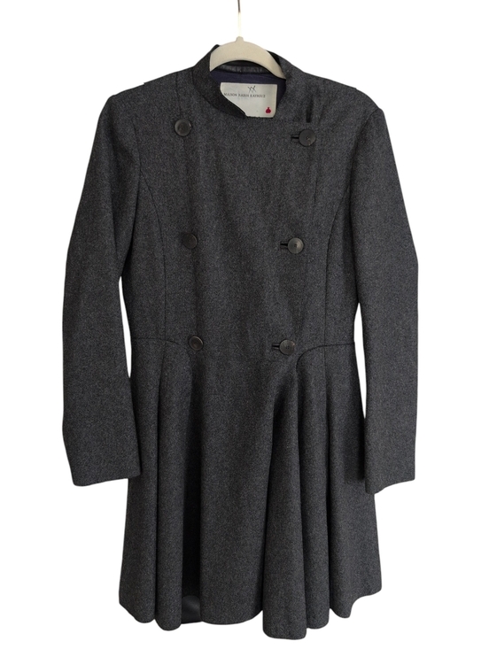 maison rabih kayrouz Jackets & Blazers - Maison Rabih Kayriuz Charcoal Gray Double-Breasted Wool Coat